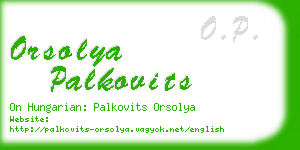 orsolya palkovits business card